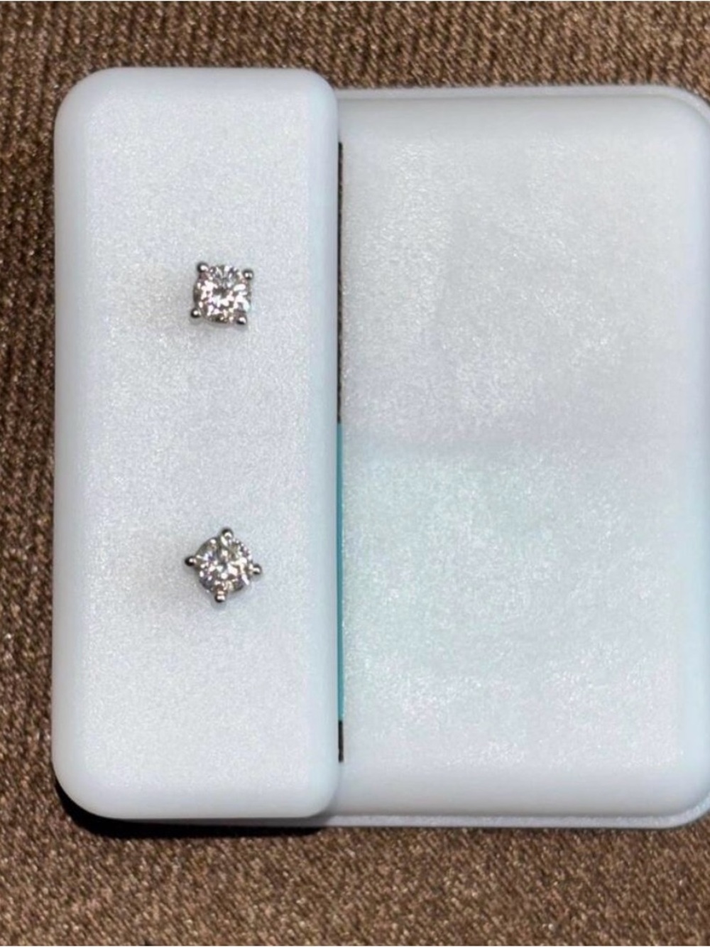 Sterling Silver Moissanite
Stud Earrings (0.20 CT) - Picture 4 of 6